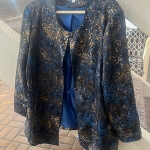 Erin London Brocade jacket 2x